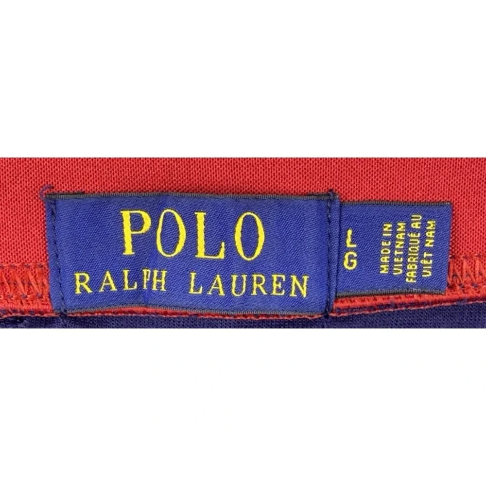 Polo Ralph Lauren France Double Knit Track Shorts Large Blue Cruise Soccer 3